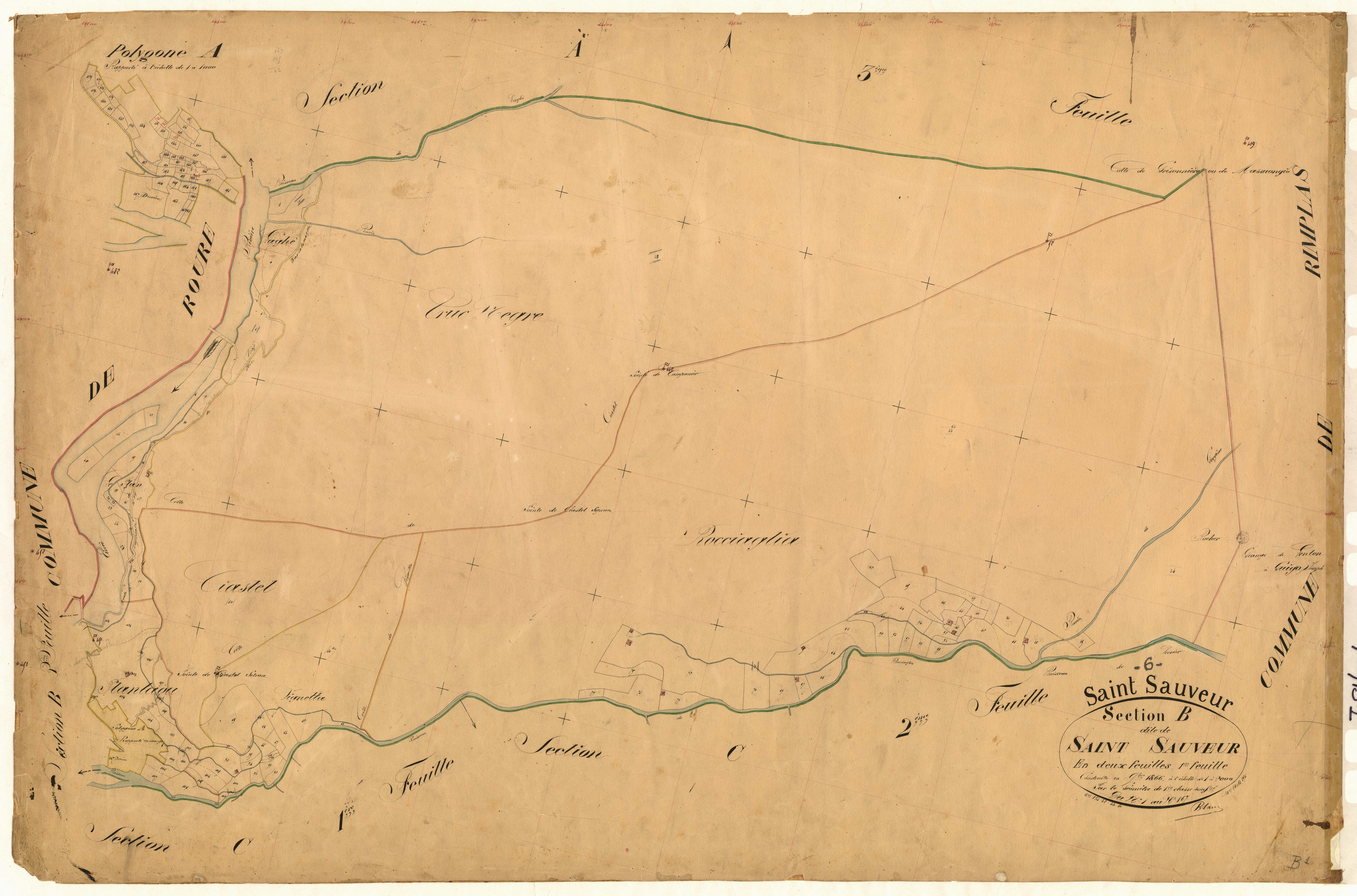 Saint-Sauveur. - Plan de section, B1