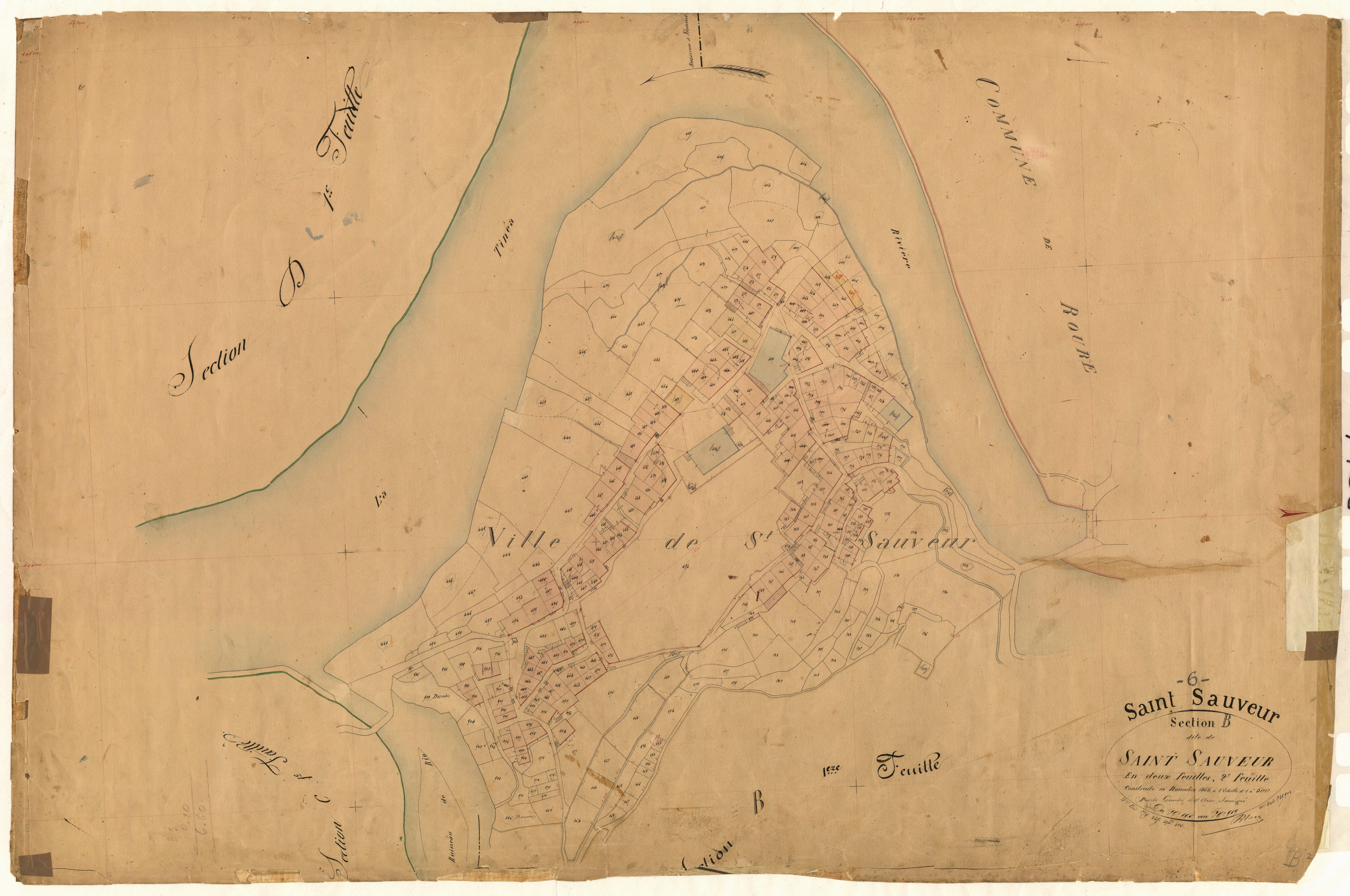 Saint-Sauveur. - Plan de section, B2