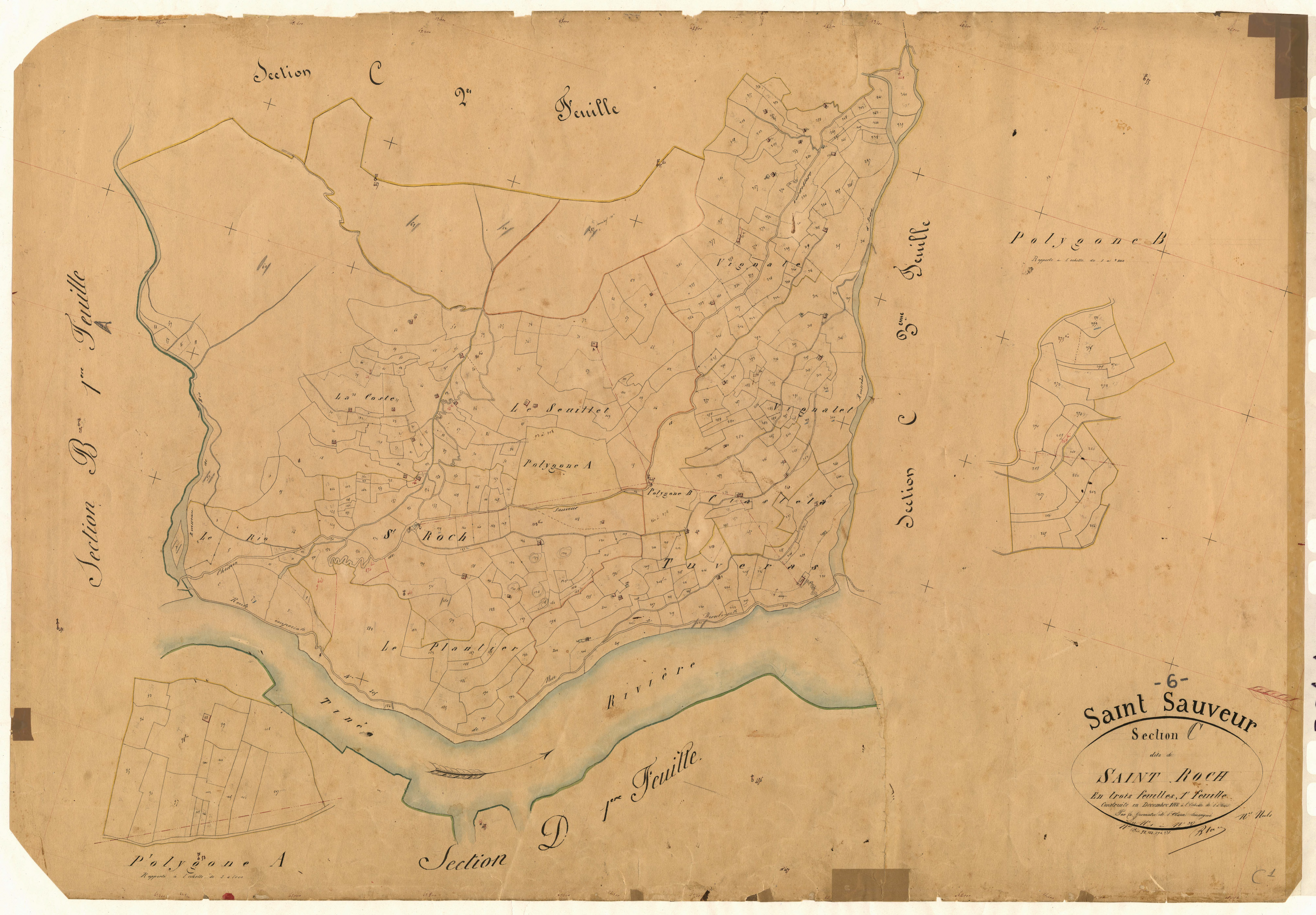 Saint-Roch. - Plan de section, C1