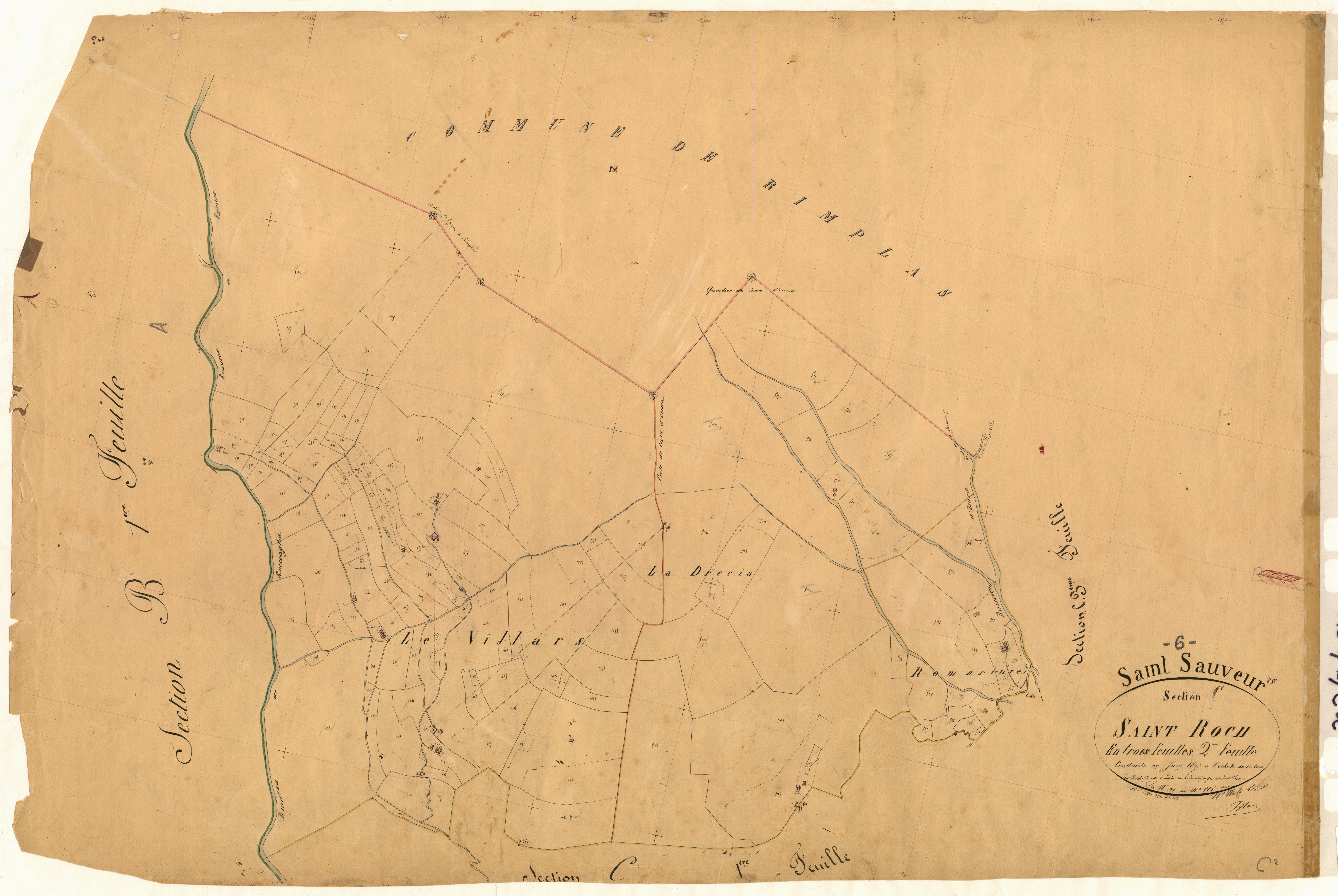 Saint-Roch. - Plan de section, C2