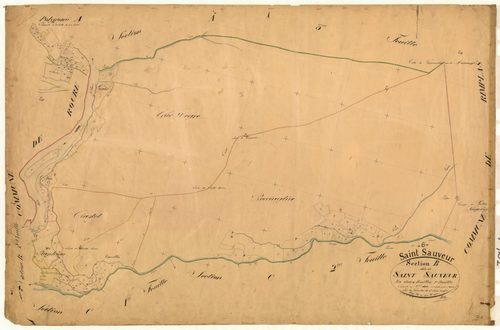 Saint-Sauveur. - Plan de section, B1