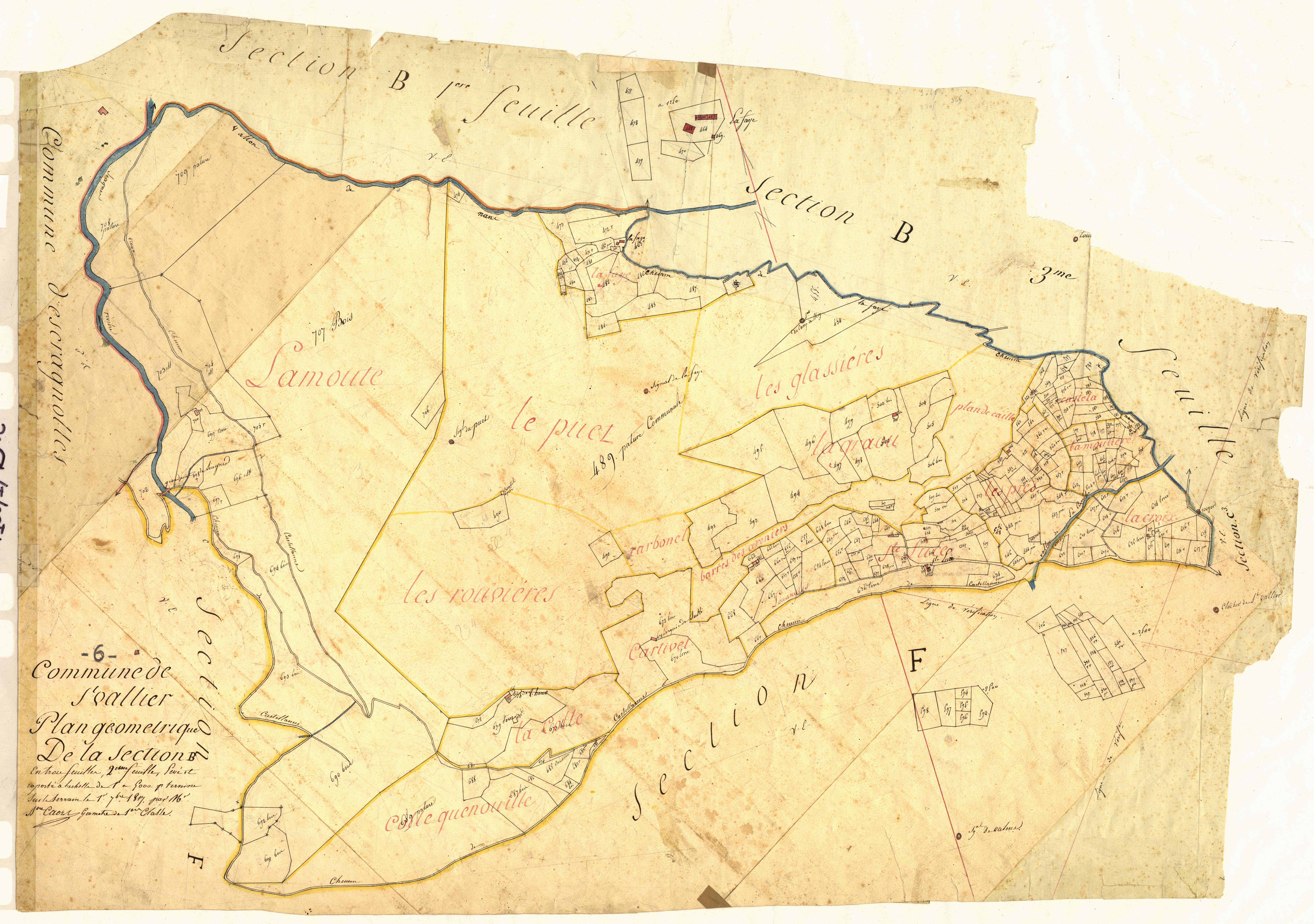 Plan de section, B2