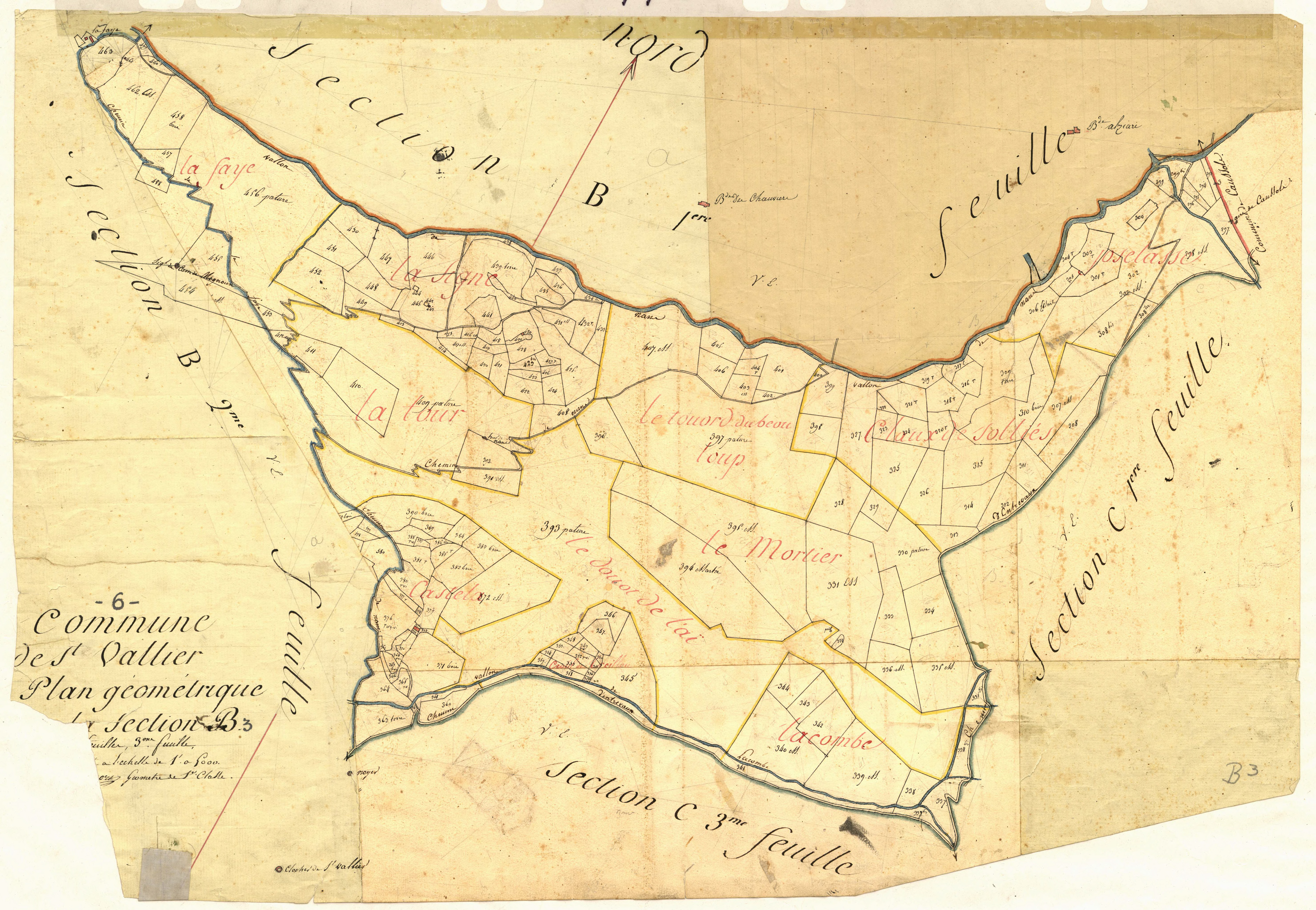 Plan de section, B3