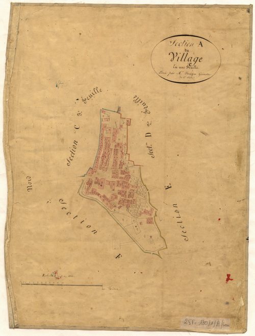 Le Village. - Plan de section, A