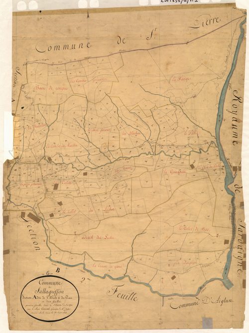 L'Adrech et le Plan. - Plan de section, A1