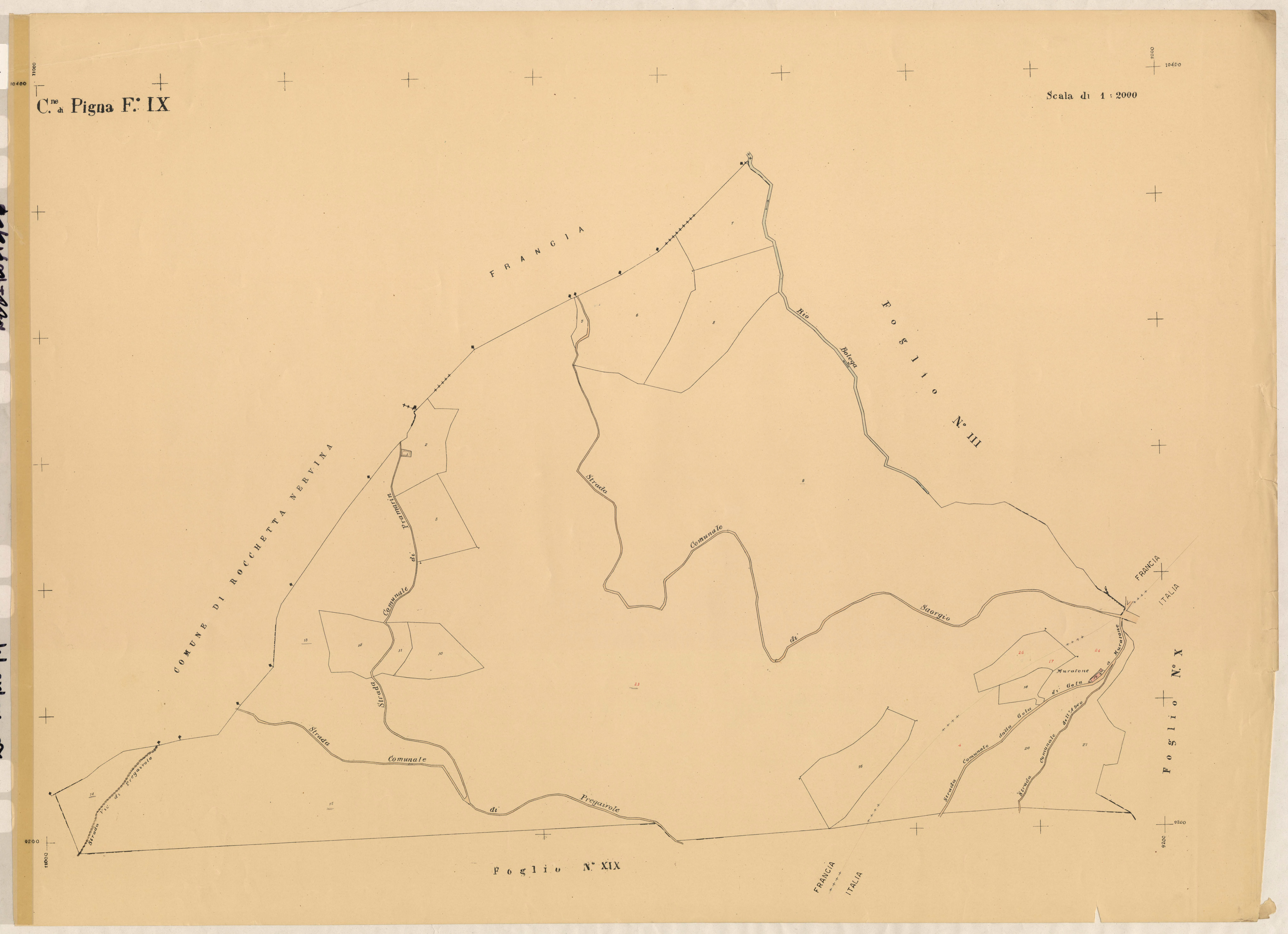 Plan de section, IX