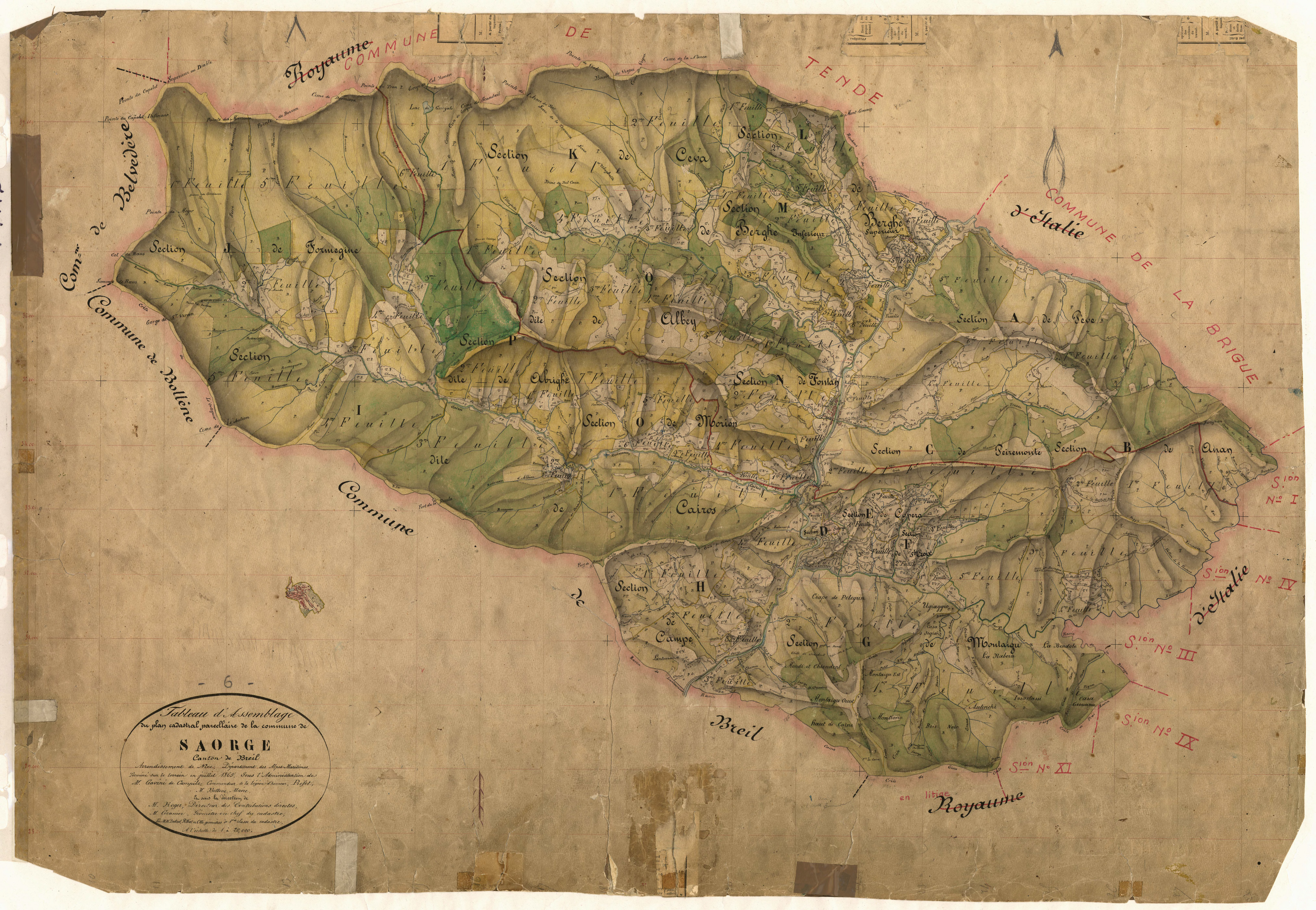 Tableau d'assemblage. - TA