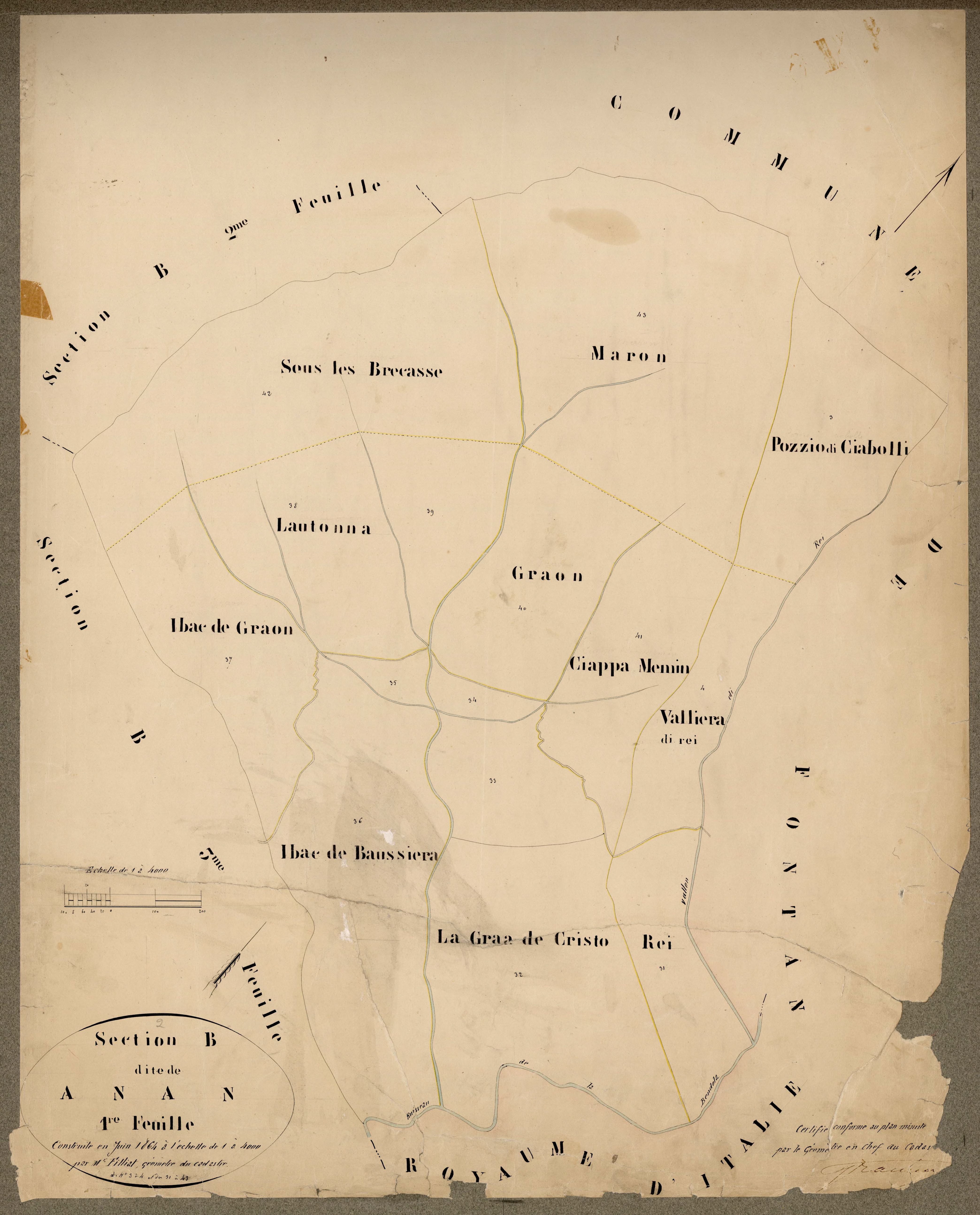 Anan. - Plan de section, B1