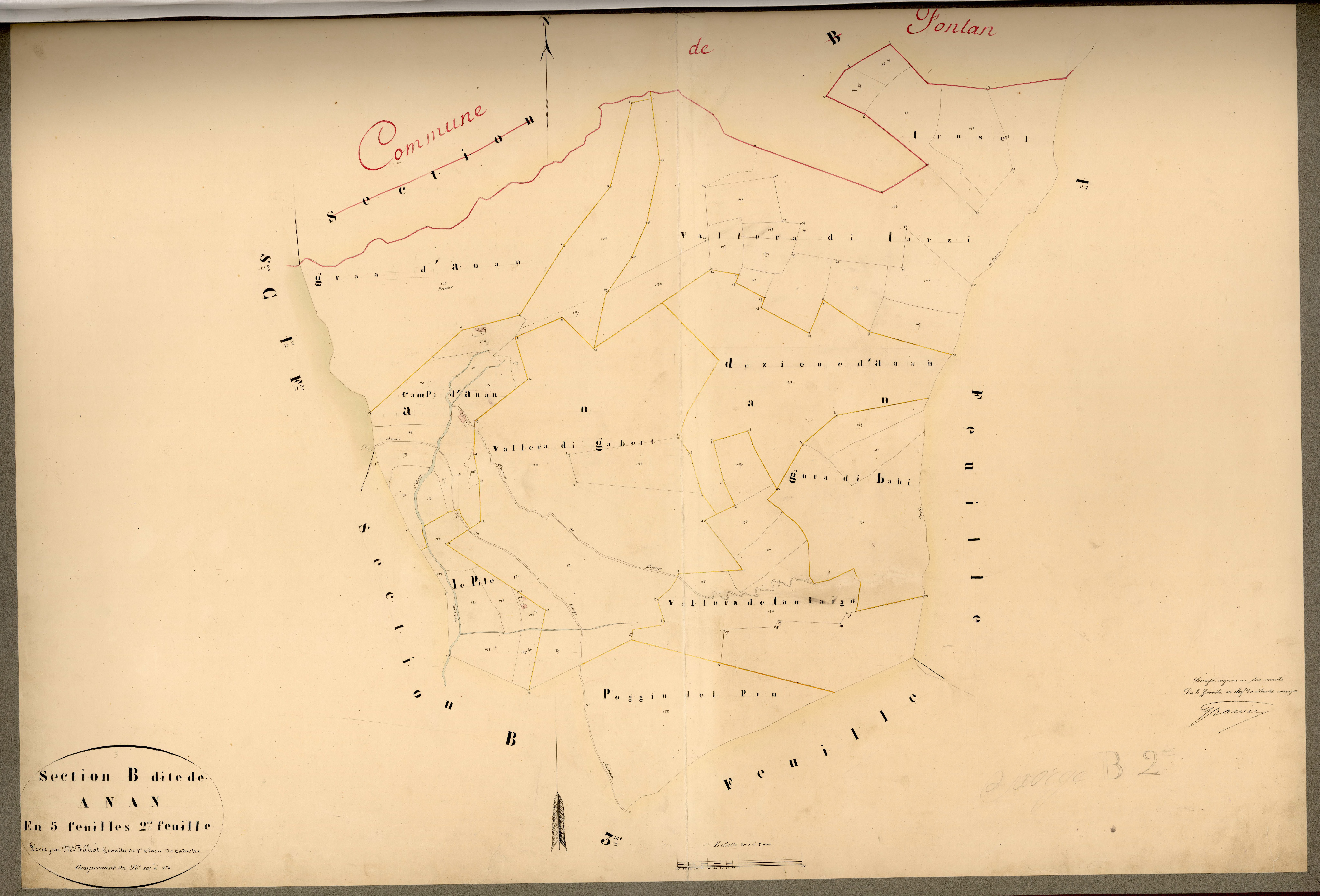 Anan. - Plan de section, B2