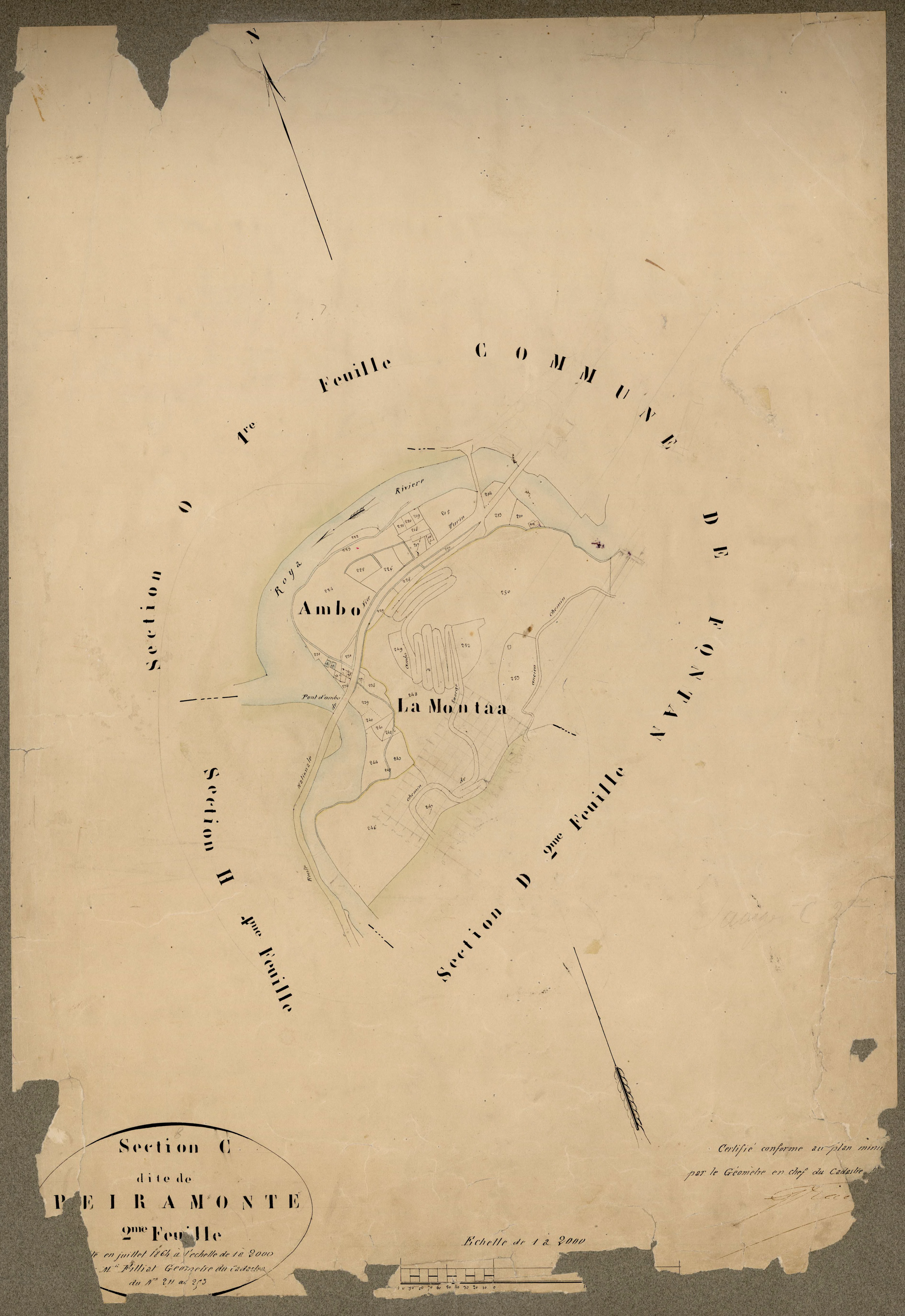 Peiremonte. - Plan de section, C2
