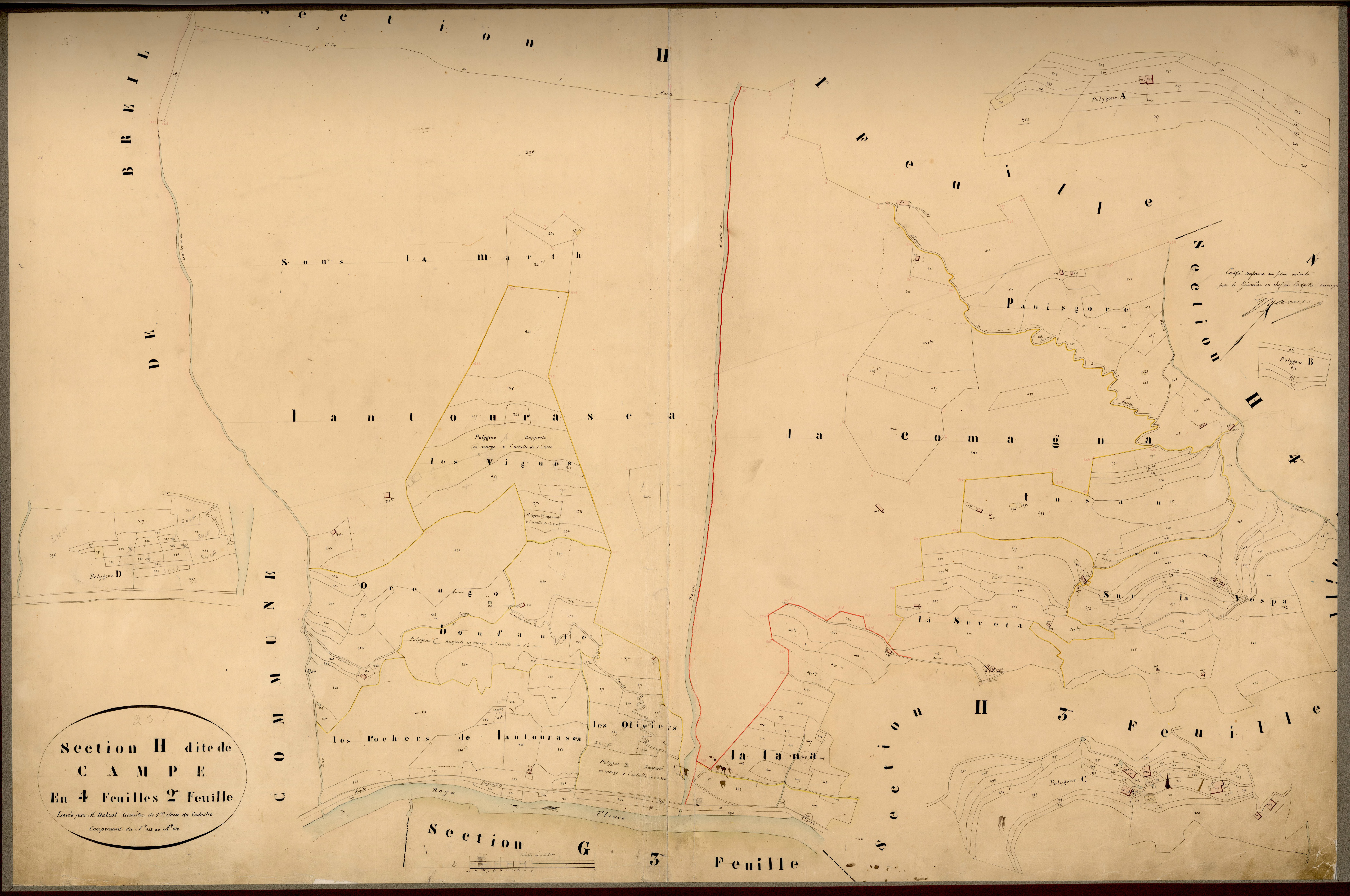 Campe. - Plan de section, H2