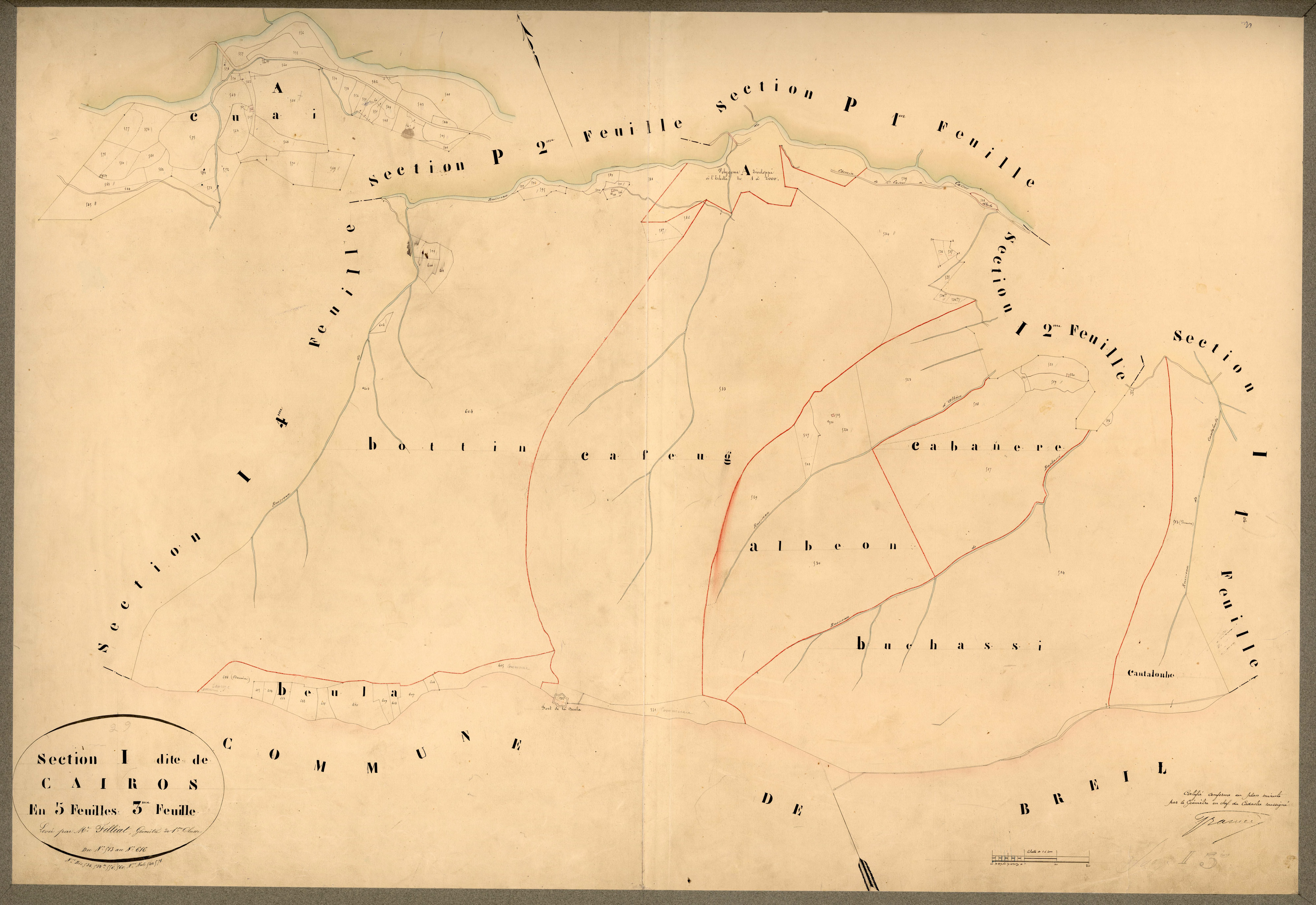 Cairos. - Plan de section, I3