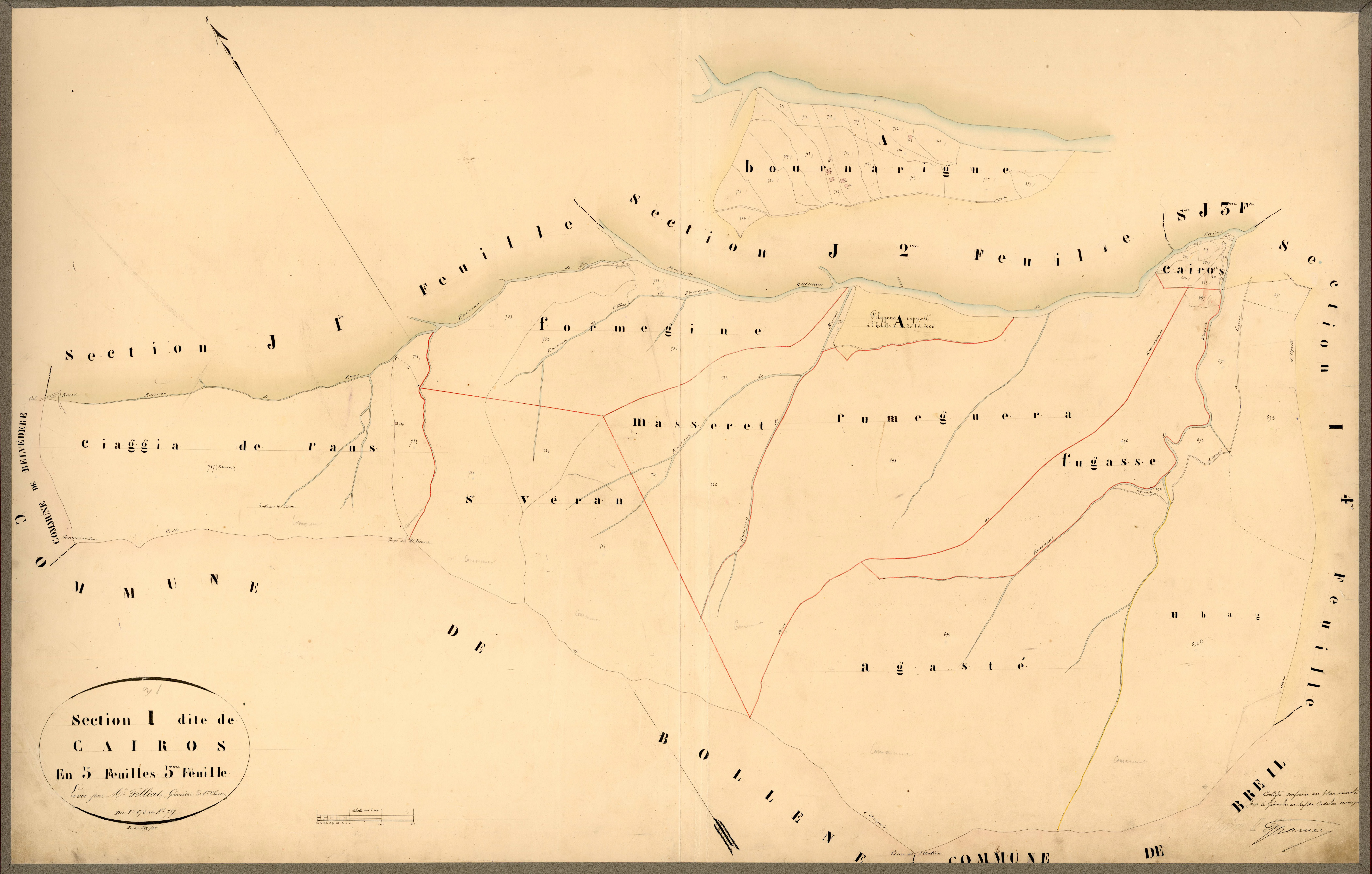 Cairos. - Plan de section, I5