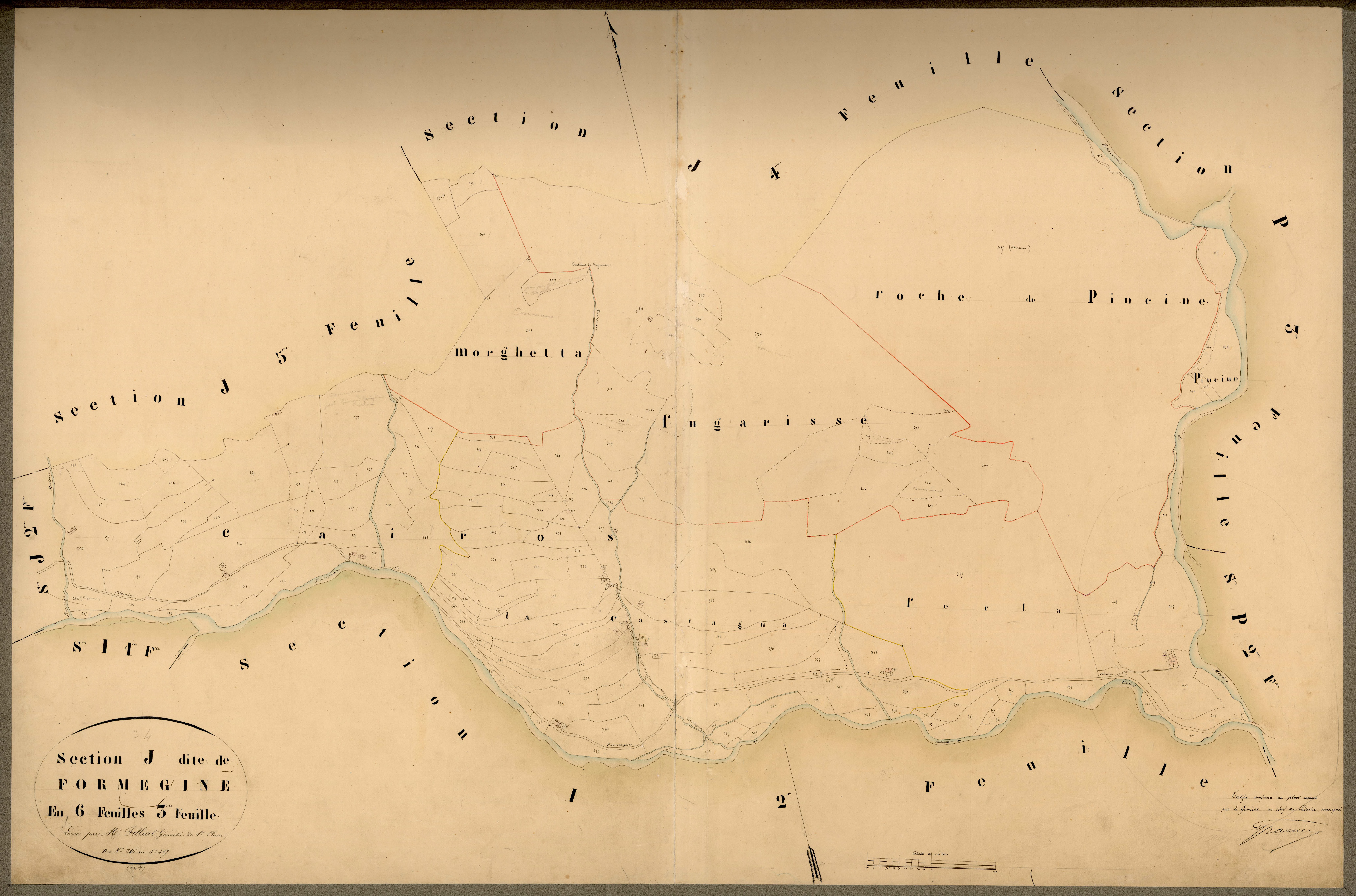 Formegine. - Plan de section, J3