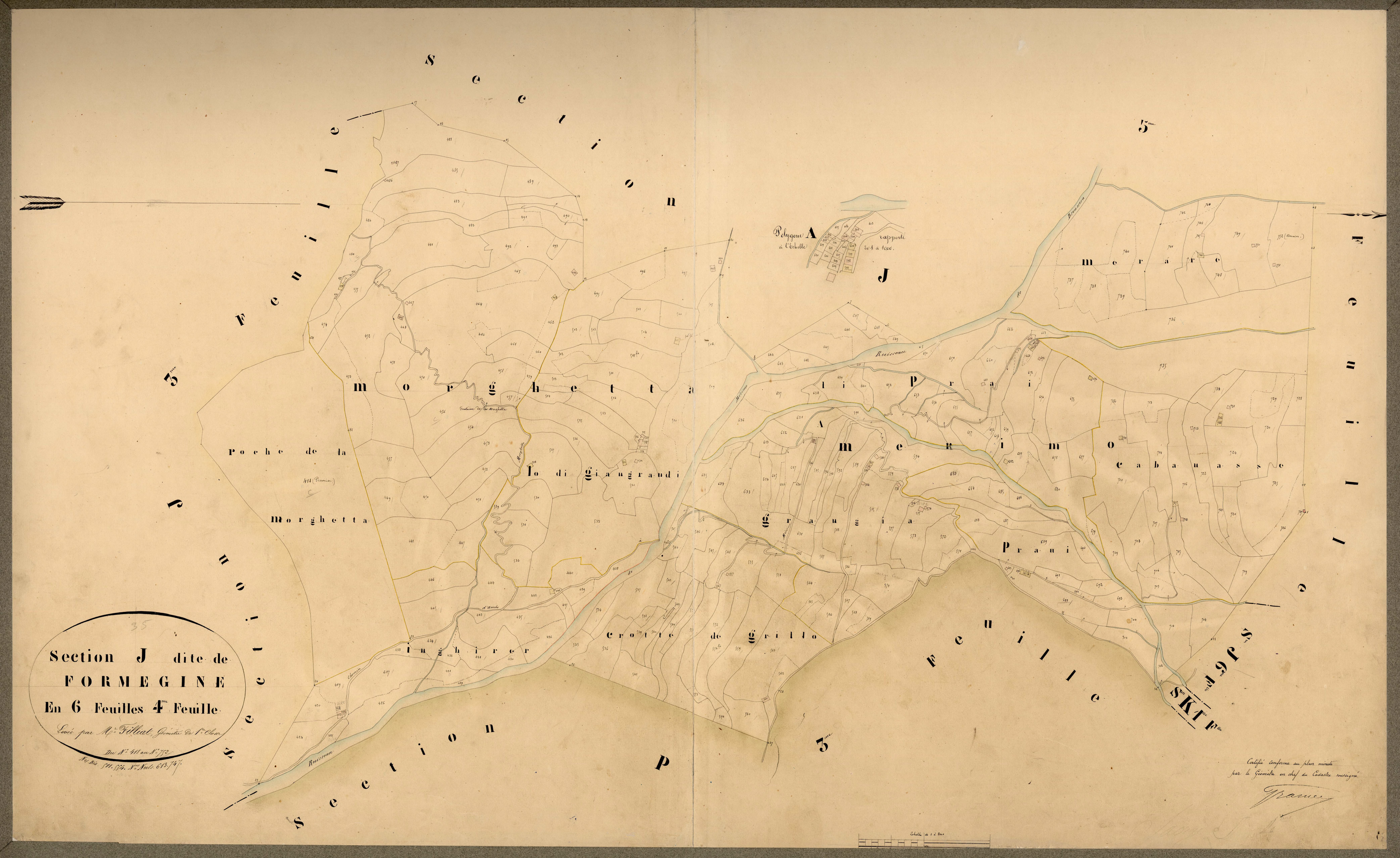 Formegine. - Plan de section, J4