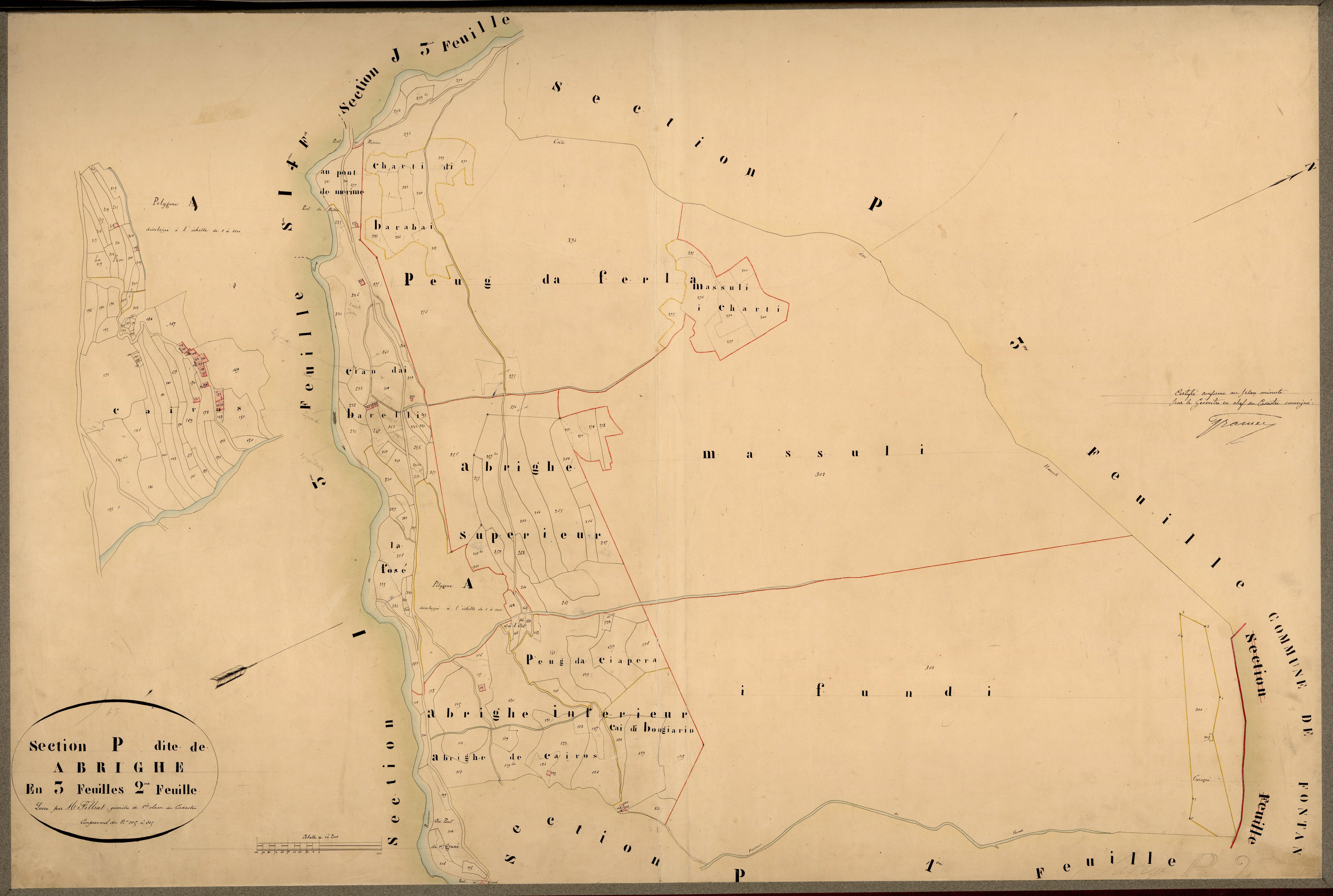 Abrighe. - Plan de section, P2