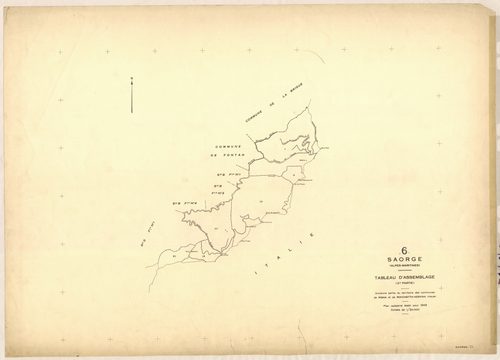 Tableau d'assemblage : origine Pigna et Rocchetta-Nervina. - TA