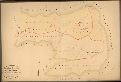 Peiremonte. - Plan de section, C1