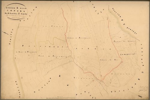 Copera. - Plan de section, E2