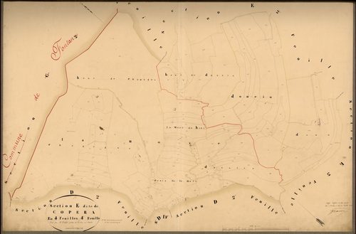 Copera. - Plan de section, E4