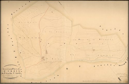 Sainte-Croix. - Plan de section, F1