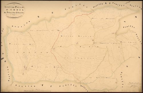 Sainte-Croix. - Plan de section, F2