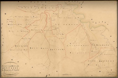 Montaigu. - Plan de section, G1