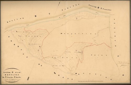 Montaigu. - Plan de section, G3