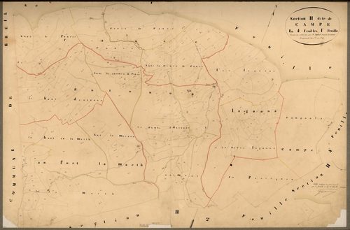 Campe. - Plan de section, H1