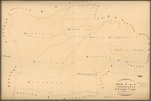 Formegine. - Plan de section, J5