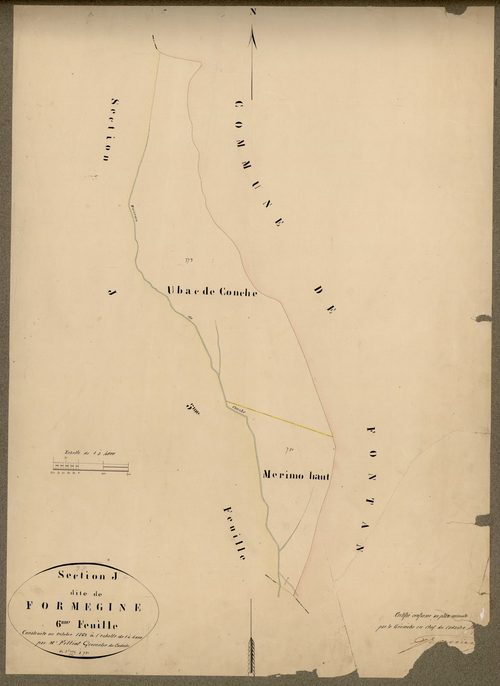 Formegine. - Plan de section, J6