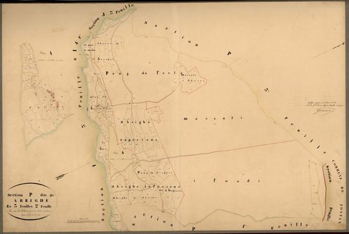 Abrighe. - Plan de section, P2