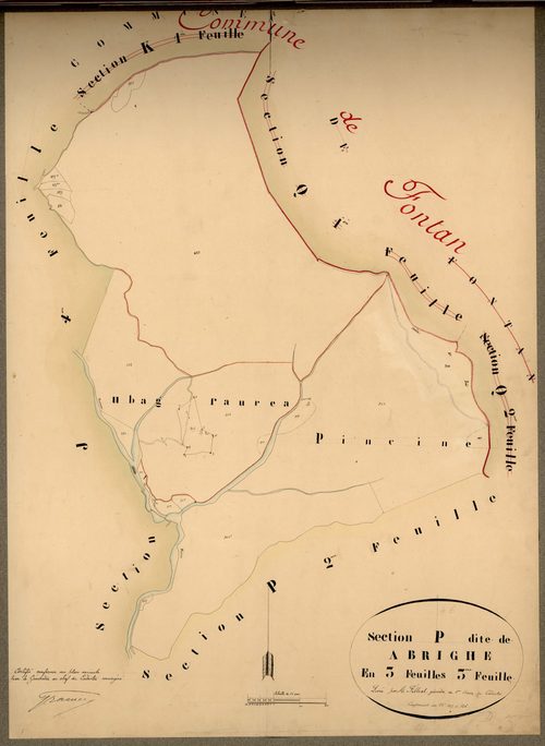 Abrighe. - Plan de section, P3