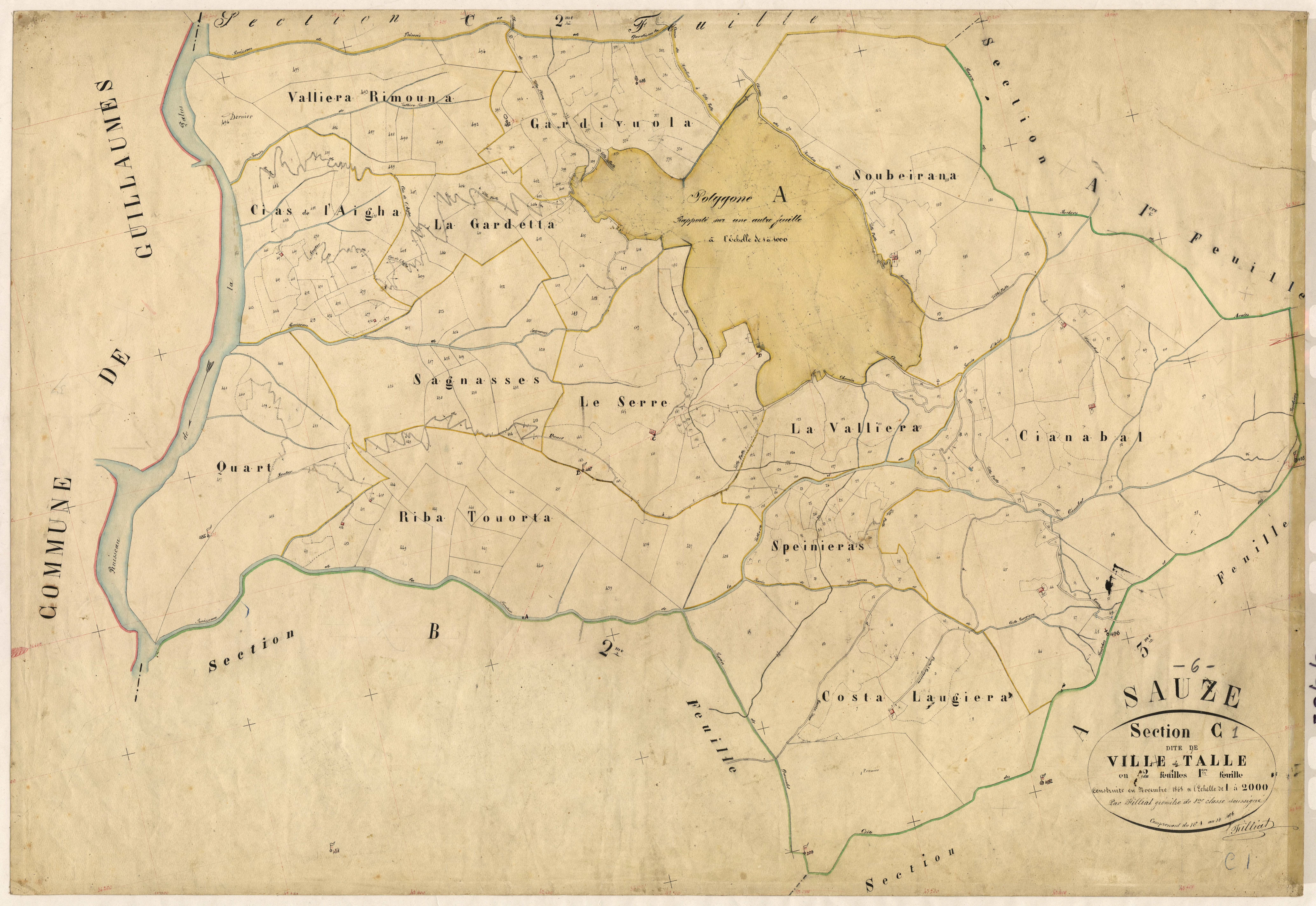Ville-Talle. - Plan de section, C1