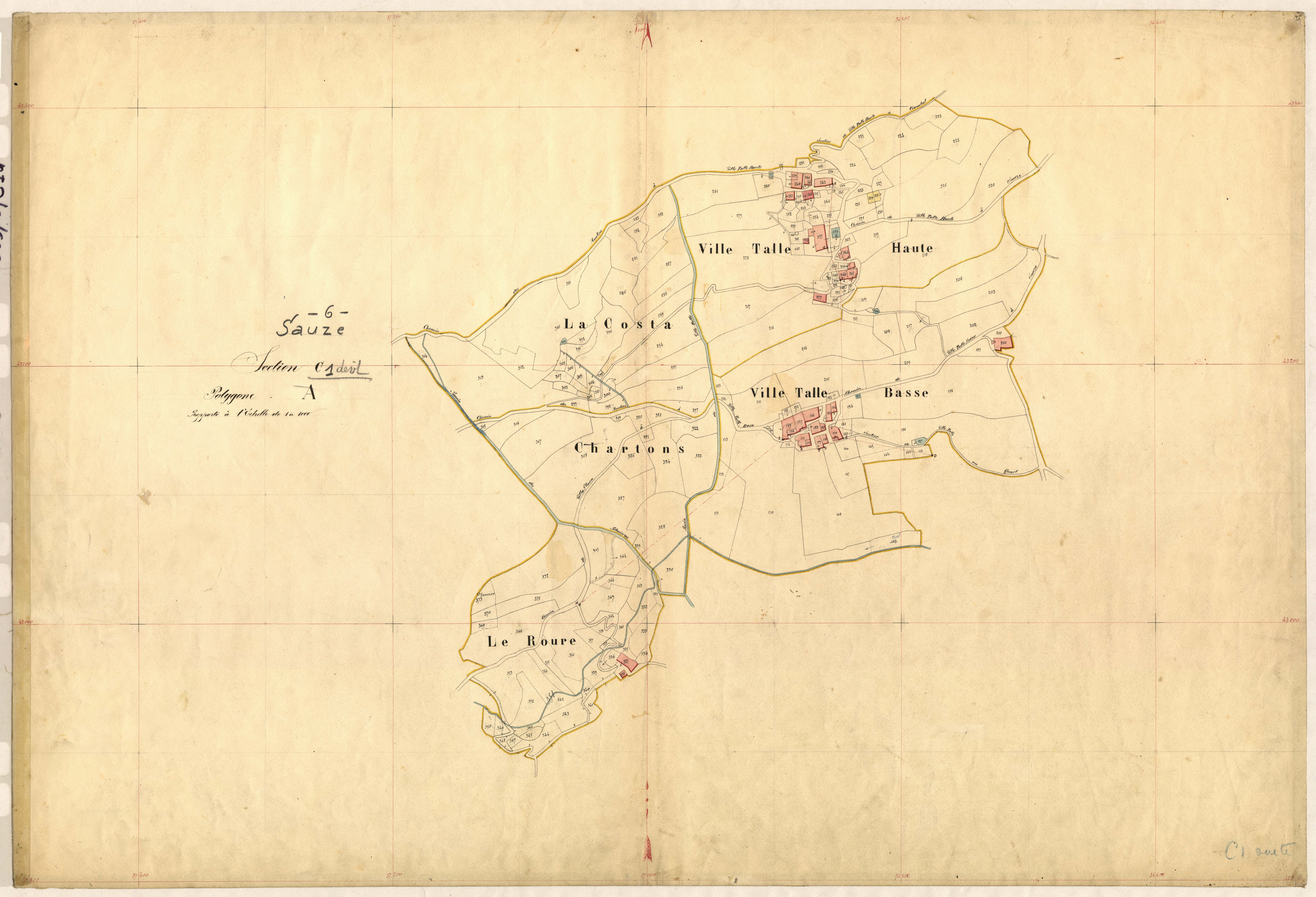 Ville-Talle (développement). - Plan de section, C1(d)