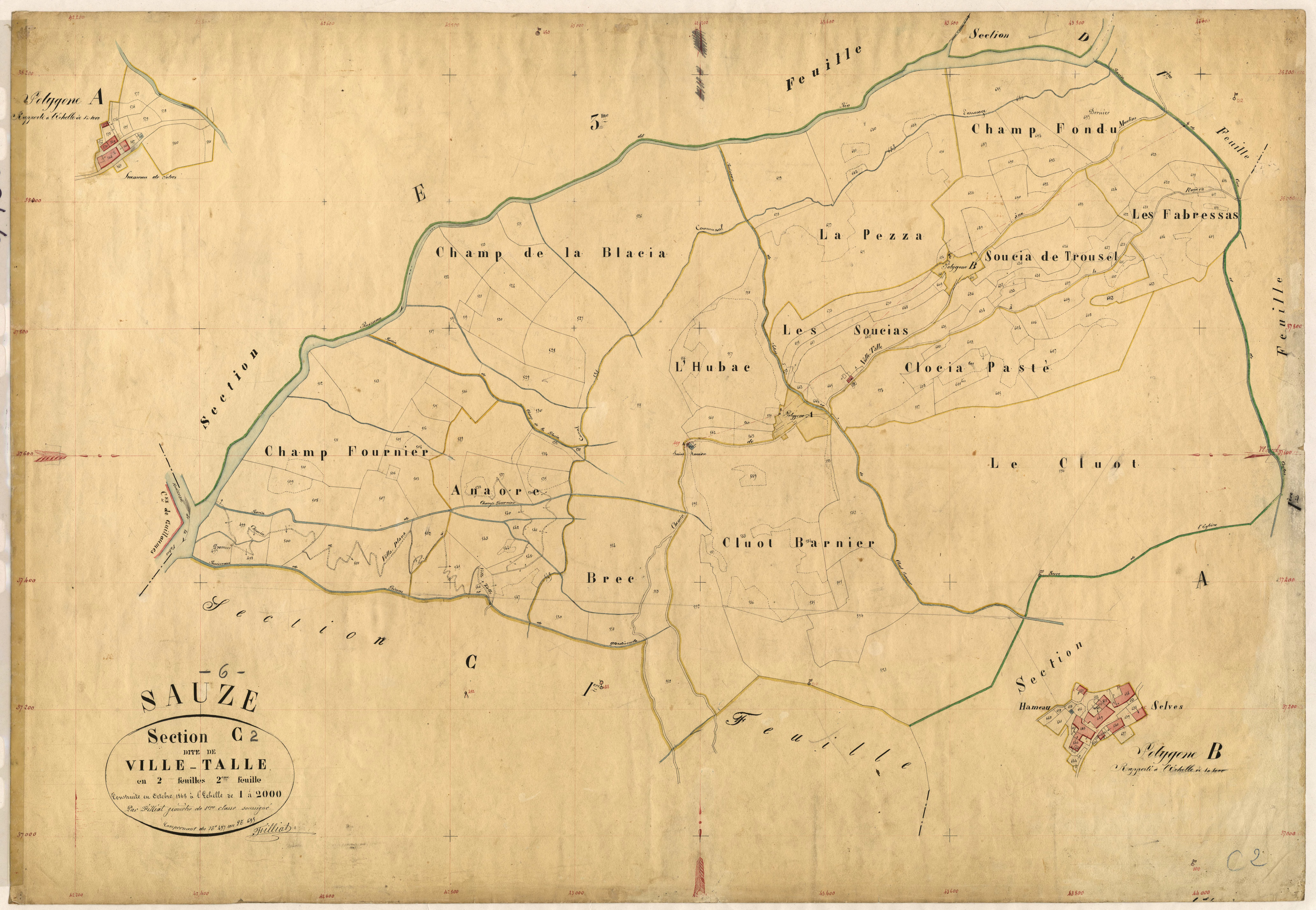 Ville-Talle. - Plan de section, C2