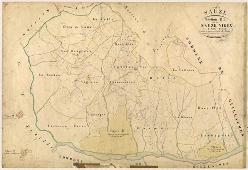Sauze-Vieux. - Plan de section, B2
