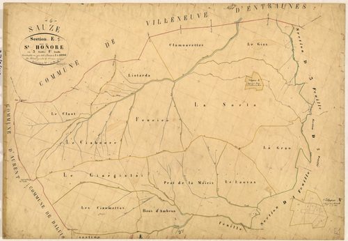 Saint-Honoré. - Plan de section, E1