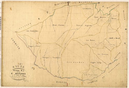 Saint-Honoré. - Plan de section, E2