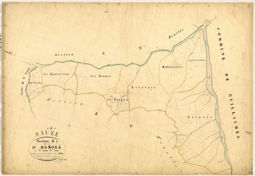 Saint-Honoré. - Plan de section, E3
