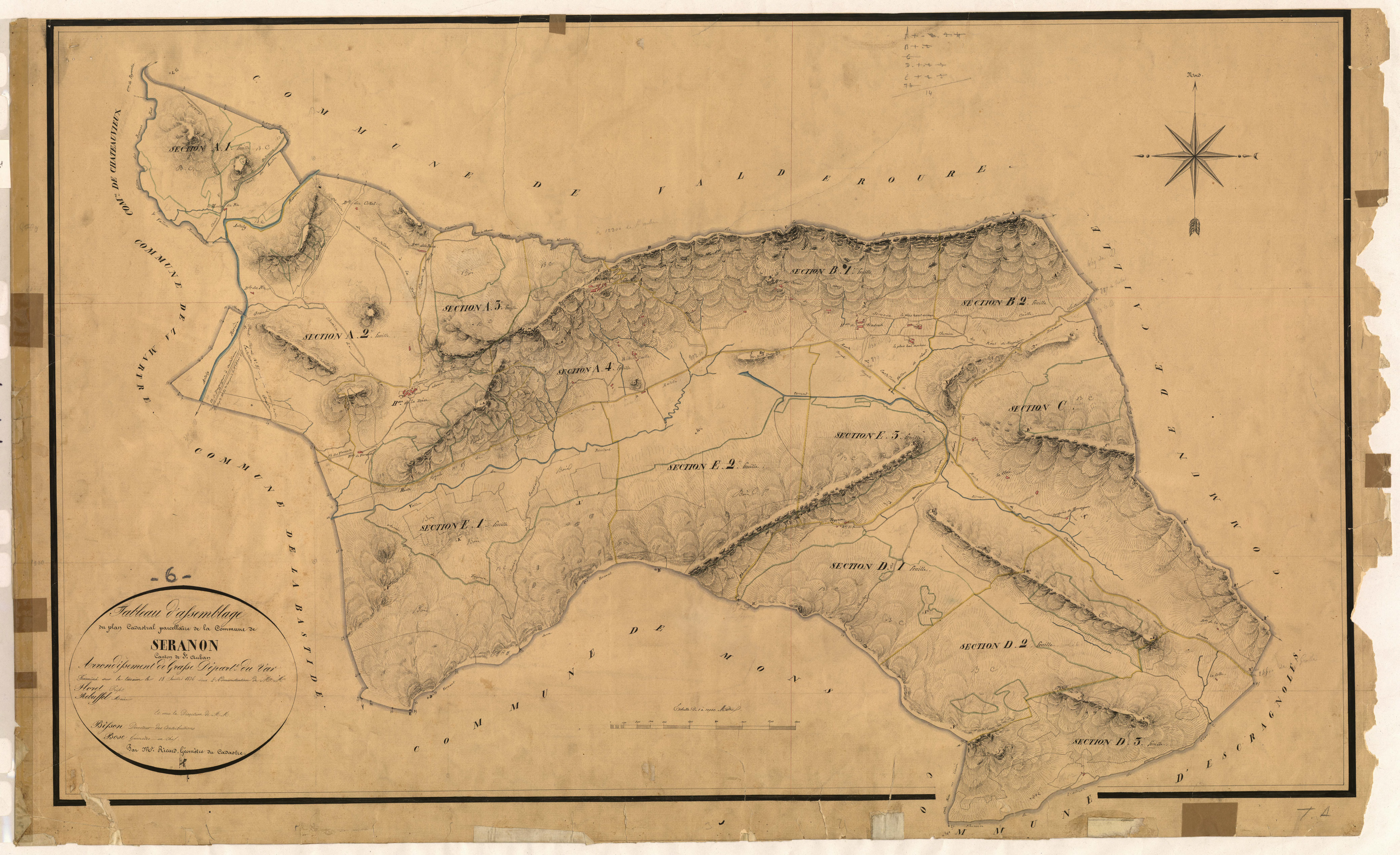 Tableau d'assemblage. - TA