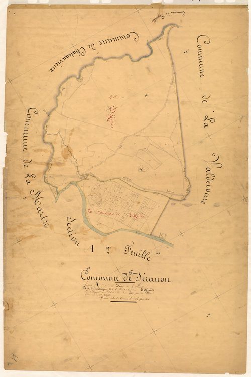La Doire, le Deffends. - Plan de section, A1