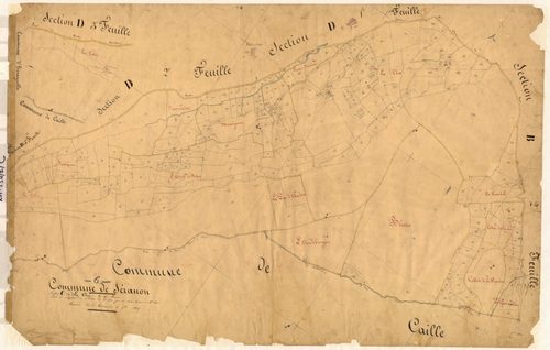 La Clué. - Plan de section, C
