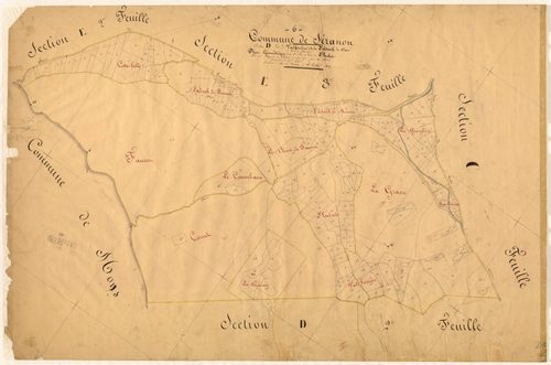 Valferrière et l'Adrech de Clar, l'Embut. - Plan de section, D1