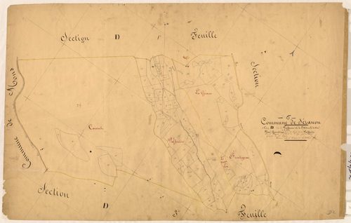 Valferrière et l'Adrech de Clar, Valferrière. - Plan de section, D2