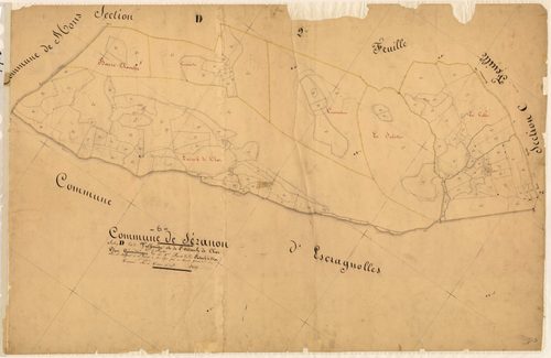 Valferrière et l'Adrech de Clar, l'Adrech de Clar. - Plan de section, D3