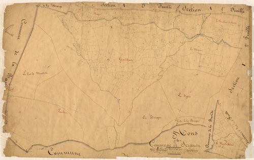 La Palud et Gaudissart, Gaudissart. - Plan de section, E1