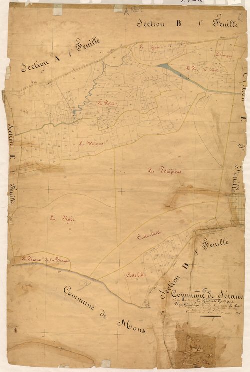 La Palud et Gaudissart, la Palud. - Plan de section, E2