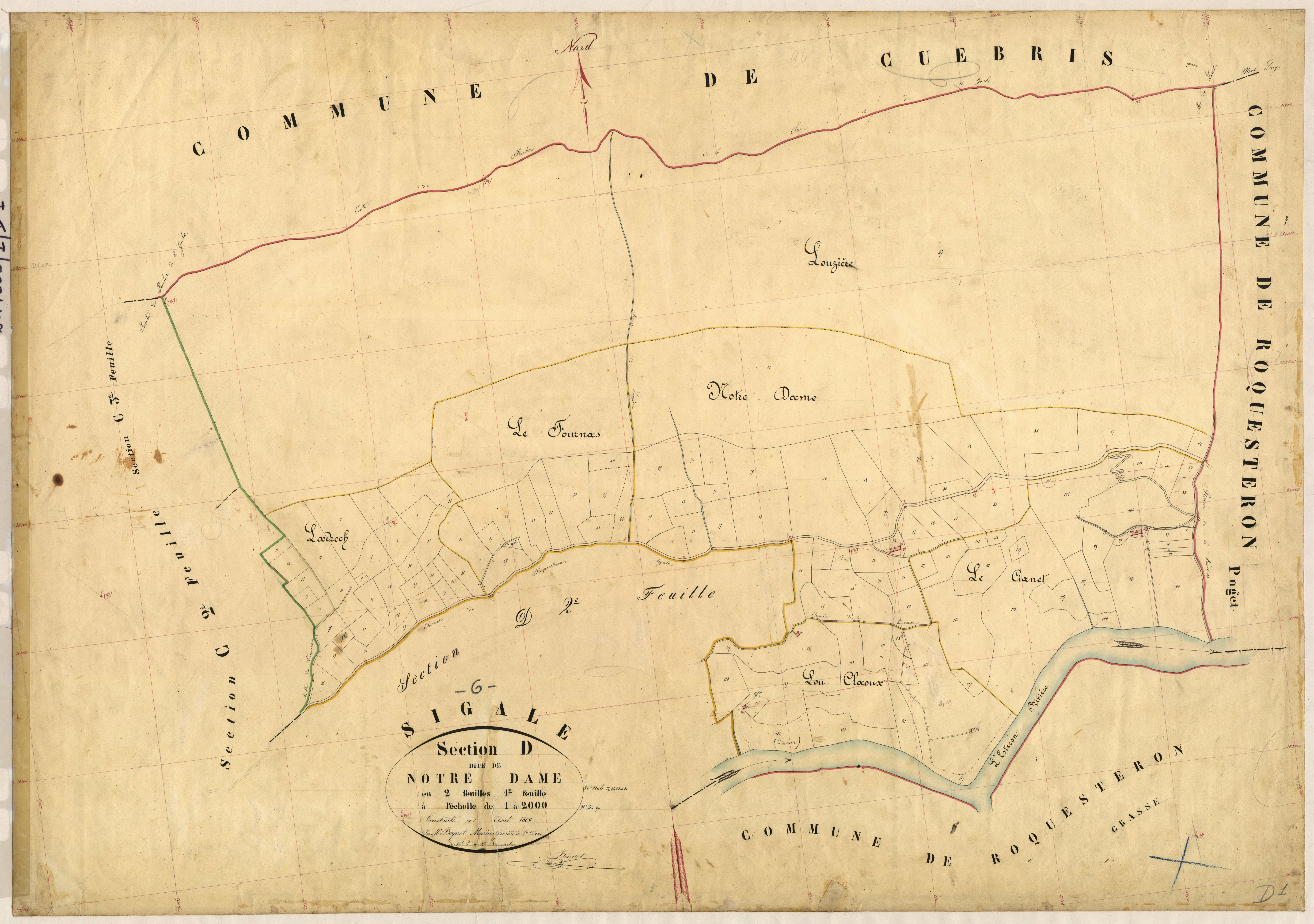 Notre-Dame. - Plan de section, D1