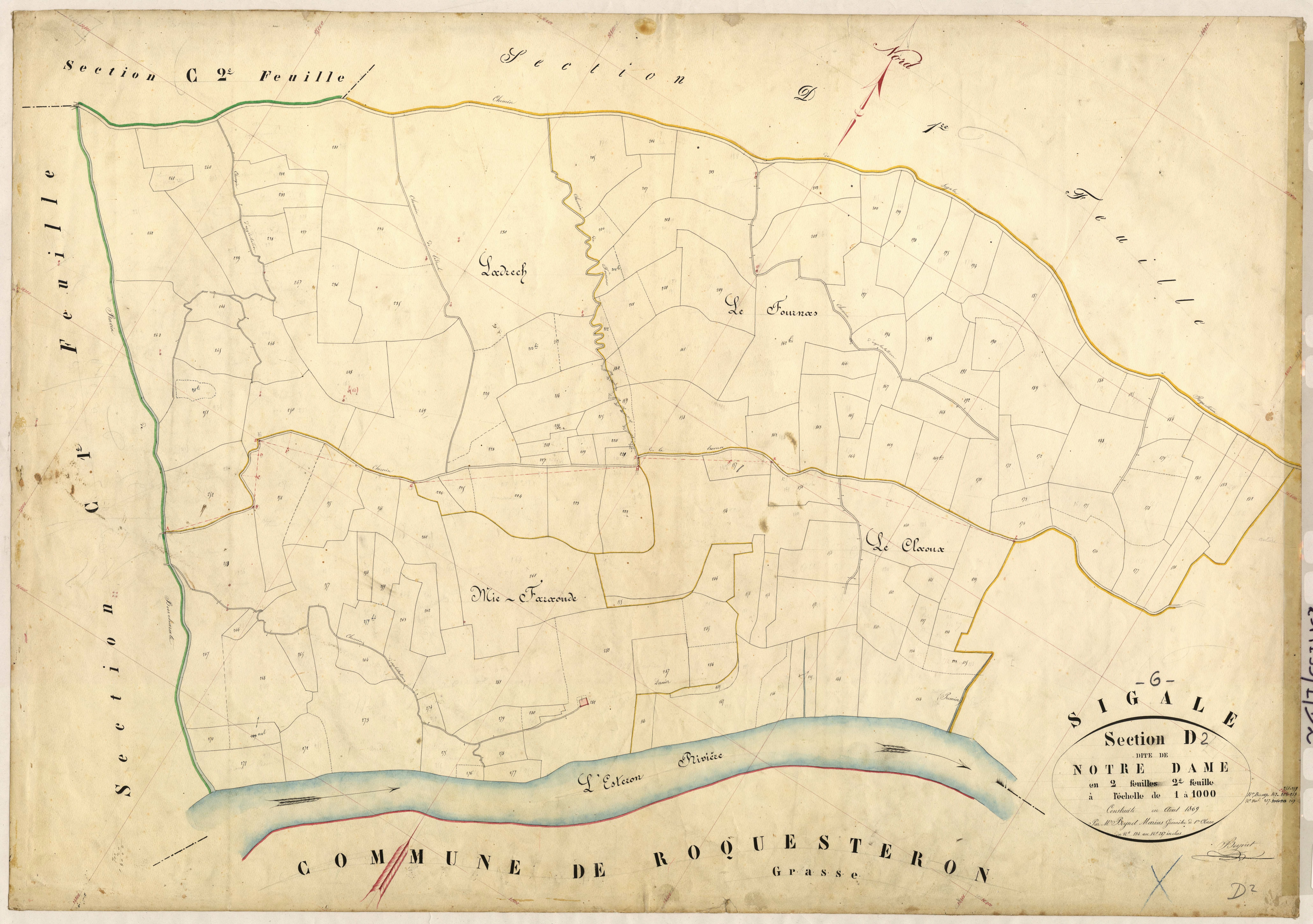 Notre-Dame. - Plan de section, D2